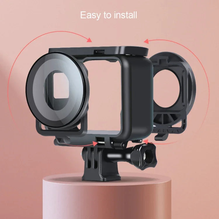 Lens Guard Protective Glass Cover for Insta360one R Panoramic Camera with Frame, For Insta360 One R