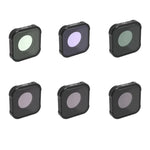 JSR KB Series STAR+CPL+NIGHT+ND8+ND16+ND32 Lens Filter for GoPro HERO13 Black /12 Black /11 Black /10 Black /9 Black, 6-in-1