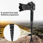 BEXIN P308D Portable Travel Outdoor DSLR Camera Aluminum Alloy Monopod Holder, P308D