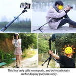 BEXIN P308B Portable Travel Outdoor DSLR Camera Aluminum Alloy Monopod Holder, P308B