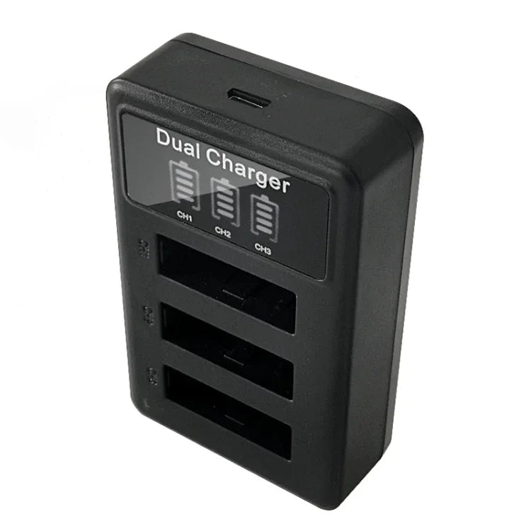 For Sony NP-BX1 LCD Display USB Triple Charger with USB Cable, For Sony NP-BX1 (3 Channel)