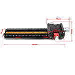 FITTEST 180mm Precision Aluminium 2-way Macro Rail Slider Tripod Head Quick Release Plate Holder, MR-180