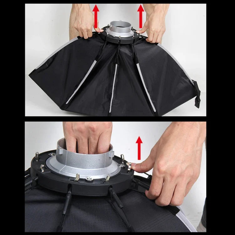 TRIOPO K2-55 55cm Speedlite Flash Octagon Parabolic Softbox Bowens Mount Diffuser, K2-55