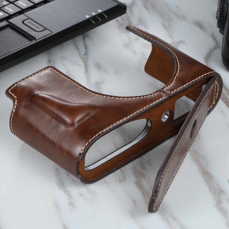 1/4 inch Thread PU Leather Camera Half Case Base for Leica Q2, For Leica Q2