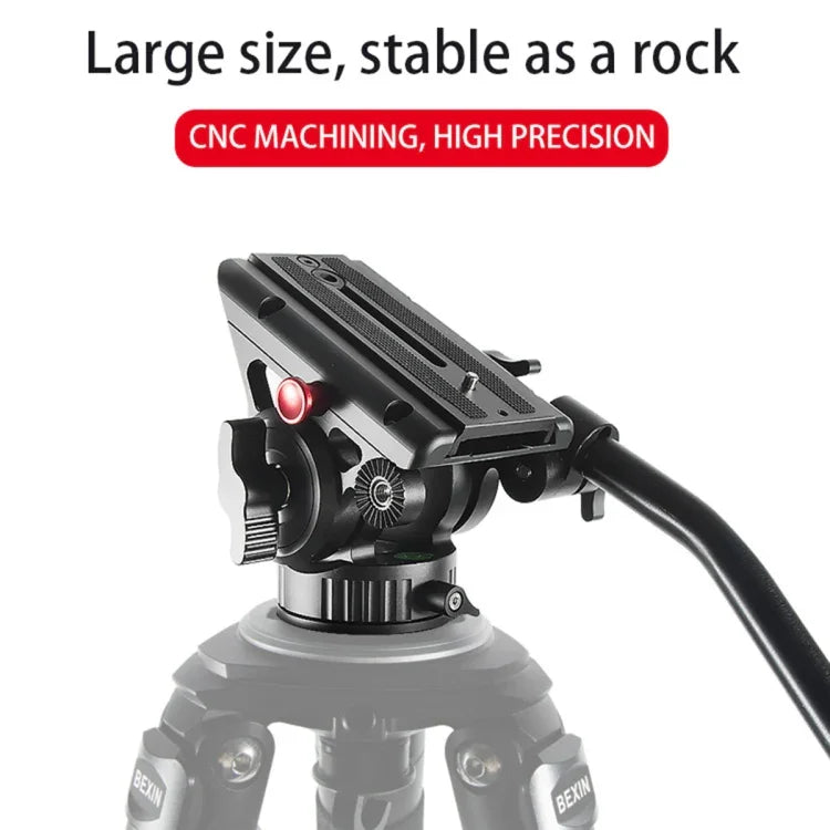 BEXIN VH-105 360 Degree Panorama Heavy Duty Tripod Action Fluid Drag Head, VH-105