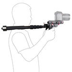 YELANGU S300 4 in 1 Multifunctional Rig + Dual Handheld Shoulder Rig + Monopod + Stabilizer for Cameras / SLR Cameras, Height Range: 63cm-170cm, YELANGU S300