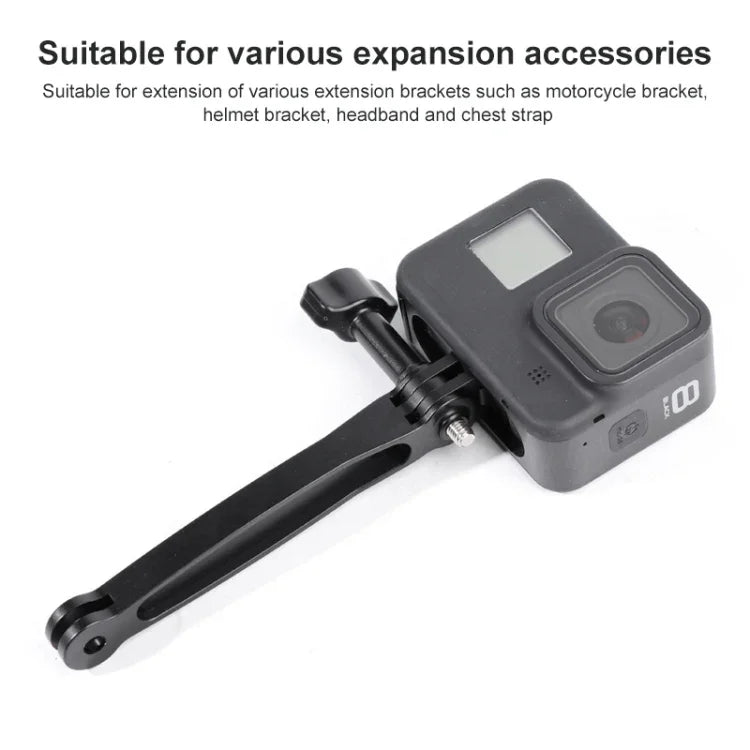 Joint Aluminum Extension Arm Grip Extenter for GoPro, Insta360, DJI and Other Action Cameras, Length: 8.8cm, 8.8cm