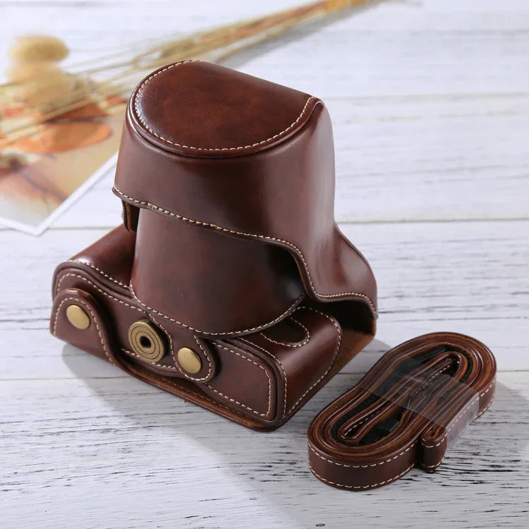 Full Body Camera PU Leather Case Bag with Strap for FUJIFILM X-A3 / X-A2/ X-M1 / X-A10 (16-50mm / 18-55mm / XF 35mm Lens), For FUJI X-A3