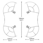 STARTRC Drone Propeller Protective Guard Anti-collision Ring for DJI Mini 3 Pro, For DJI Mini 3 Pro
