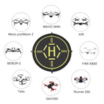 STARTRC RC Drone Quadcopter Portable Parking Apron Fast-fold Landing Parking Pad for DJI Mavic Mini / Mavic Air 2, Diameter: 56cm, Diameter: 56cm