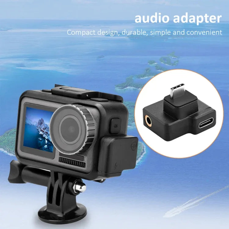 CYNOVA C-AC-003 Charging Audio Adapter for DJI Osmo Action 1