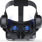 VR SHINECON G04E Virtual Reality 3D Video Glasses Suitable for 3.5 inch - 6.0 inch Smartphone with HiFi Headset
