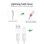 UGREEN LP127 6 PCS Anti-break Data Cable Protector for All Apple Original Data Cable