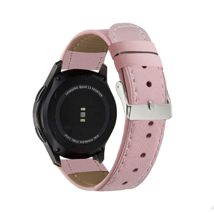 For Samsung Galaxy Watch Active / Active 2 40mm / Active 2 44mm Round Tail Genuine Leather Replacement Strap Watchband, For Samsung Galaxy Watch Active