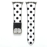 Fashion Wave Dot Series Leather Replacement Watchbands For Apple Watch Series 6 & SE & 5 & 4 40mm / 3 & 2 & 1 38mm, For Apple Watch Series 8&7 41mm / SE 2&6&SE&5&4 40mm / 3&2&1 38mm