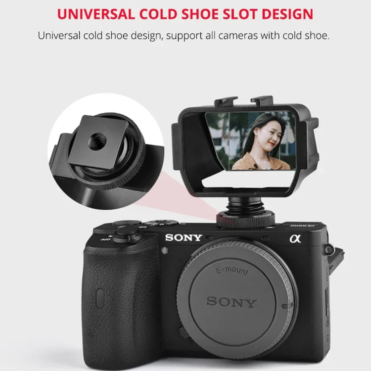 YELANGU A74 Universal Vlog Camera Flip Screen