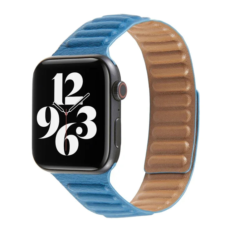 Loop Leather Watchband For Apple Watch Series 6 & SE & 5 & 4 40mm / 3 & 2 & 1 38mm, For Apple Watch Series 7 41mm / 6 & SE & 5 & 4 40mm / 3 & 2 & 1 38mm
