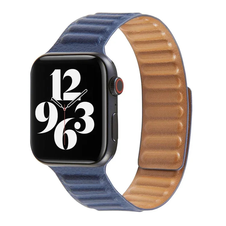Loop Leather Watchband For Apple Watch Series 6 & SE & 5 & 4 40mm / 3 & 2 & 1 38mm, For Apple Watch Series 7 41mm / 6 & SE & 5 & 4 40mm / 3 & 2 & 1 38mm