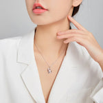 S925 Sterling Silver Heart To Heart Women Nacklace Jewelry, Heart To Heart