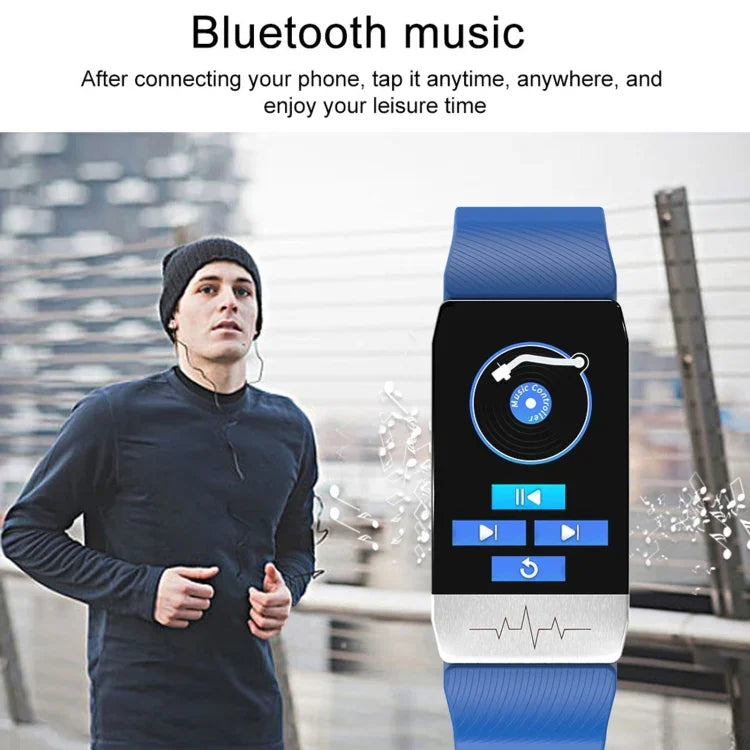 T1S 1.14 inch Screen IP67 Waterproof Smart Bracelet, Support Blood Oxygen Monitoring / Body Temperature Monitoring / Heart Rate Monitoring