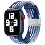 Braided + Stainless Steel Replacement Watchbands For Apple Watch Series 6 & SE & 5 & 4 40mm / 3 & 2 & 1 38mm, For Apple Watch Series 7 41mm / 6 & SE & 5 & 4 40mm, For Apple Watch Series 8&7 41mm / SE 2&6&SE&5&4 40mm / 3&2&1 38mm                        ...