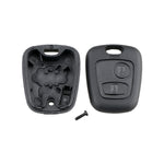 Car Key Case for Peugeot 2-button Straight Board with 206 Socket, without Blade, For Peugeot