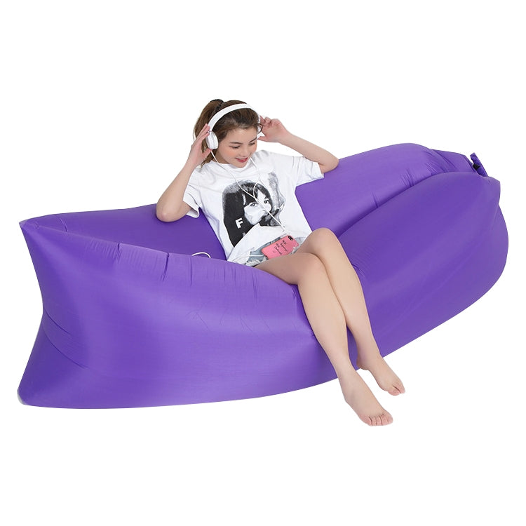 Outdoor Portable Lazy Water Inflatable Sofa Beach Grass Air Bed, Size: 200 x 70cm, 200 x 70cm Rose Red, 200 x 70cm Sapphire Blue, 200 x 70cm Grass Green, 200 x 70cm Red, 200 x 70cm Yellow, 200 x 70cm Purple, 200 x 70cm Orange, 200 x 70cm Sky Blue      ...