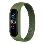 For Xiaomi Mi Band 6 / 5 / 4 / 3 / 2 Universal Silicone Elasticity Weave Replacement Strap Watchband, XL 180mm