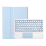 YT098B-A Detachable Candy Color Skin Feel Texture Round Keycap Bluetooth Keyboard Leather Case with Touch Control For iPad Air 11 2024 / 2025 / Air 4 10.9 2020 / Air 5 10.9 2022 (Purple), For iPad 10.2 2020 & 2019 / Air 2019 / Pro 10.5 inch            ...