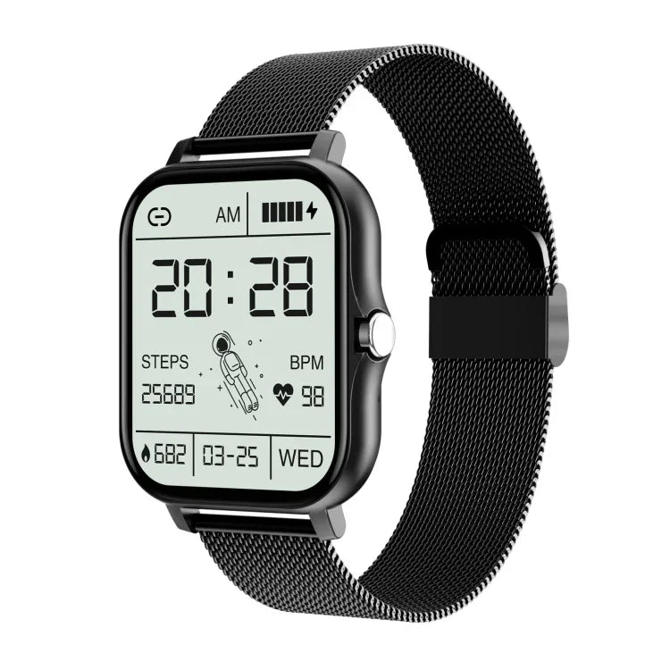 GY13 1.69 inch TFT Screen IP67 Waterproof Smart Watch, Support Music Control / Bluetooth Call / Heart Rate Monitoring / Blood Pressure Monitoring, Silicone Strap, Steel Strap