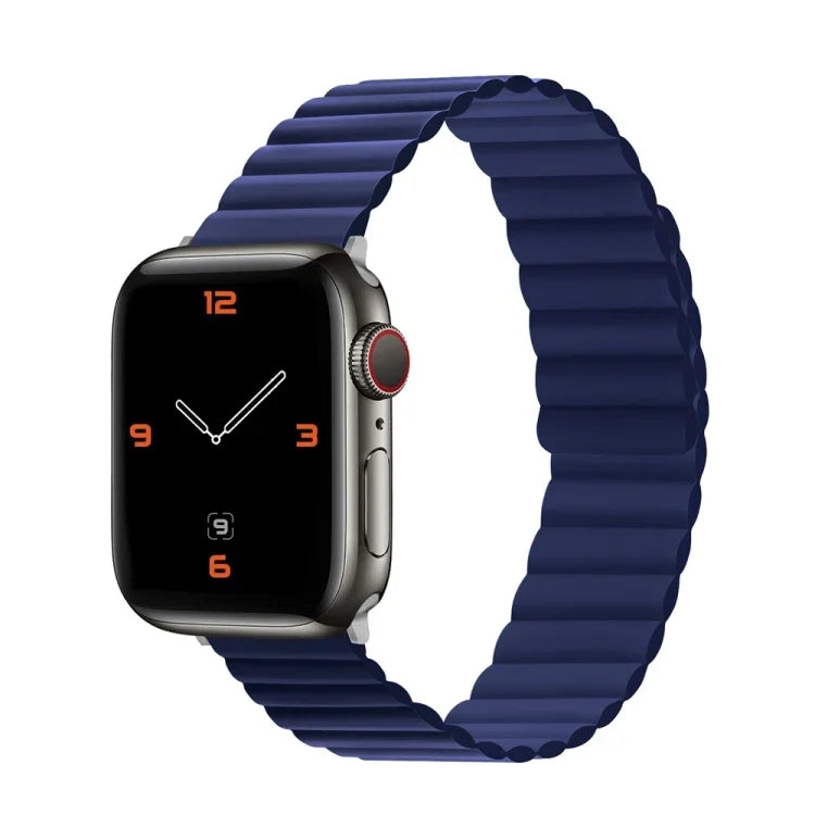 Silicone Magnetic Replacement Strap Watchband, For Apple Watch Series 7  41mm / & 6 & SE & 5 & 4 40mm, For Apple Watch Series  7  45mm / & 6 & SE & 5 & 4 44mm