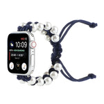 Umbrella Rope Bead Nylon Replacement Watchbands For Apple Watch Series 6 & SE &, For Apple Watch Ultra 49mm / Series 8&7 45mm / SE 2&6&SE&5&4 44mm / 3&2&1 42mm, For Apple Watch Series 8&7 41mm / SE 2&6&SE&5&4 40mm / 3&2&1 38mm