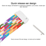 For Samsung Galaxy Watch 46mm Adjustable Nylon Braided Elasticity Replacement Strap Watchband, 125mm, 135mm, 145mm, 155mm