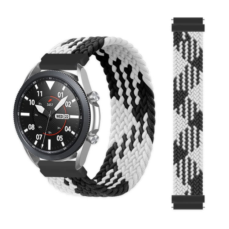 For Samsung Galaxy Watch 46mm Adjustable Nylon Braided Elasticity Replacement Strap Watchband, 125mm, 135mm, 145mm, 155mm