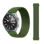 For Samsung Galaxy Watch 3 41mm Adjustable Nylon Braided Elasticity Replacement Strap Watchband, 165mm