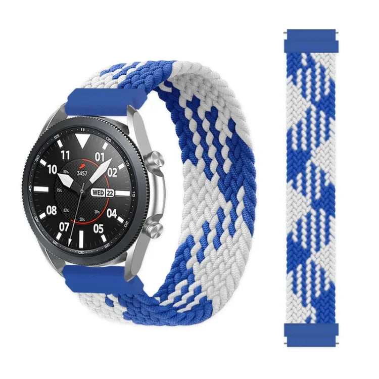 For Samsung Galaxy Watch Active / Active2 40mm / Active2 44mm Adjustable Nylon Braided Elasticity Replacement Strap Watchband, 165mm