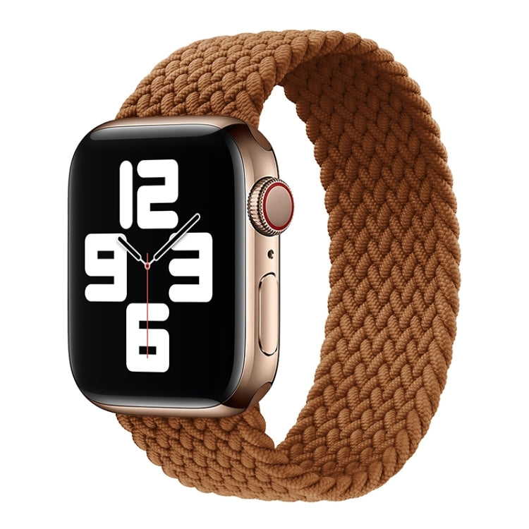 Metal Head Braided Nylon Solid Color Replacement Strap Watchband For Apple Watch Series 6 & SE & 5 & 4 40mm / 3 & 2 & 1 38mm, XS 128mm, S 135mm, M 145mm