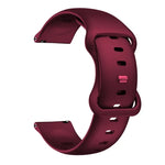 Butterfly Buckle Silicone Replacement Strap Watchband, 20mm For Samsung Galaxy Watch Active 3 41mm, 22mm For Samsung Galaxy Watch Active 3 45mm