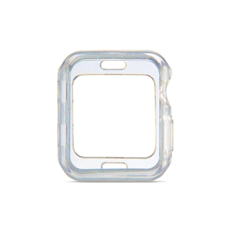 Glitter Powder TPU Protective Case, For Apple Watch Series 6 / 5 / 4 / Watch SE 44mm, For Apple Watch Series 3 & 2 & 1 42mm, For Apple Watch Series 6 / 5 / 4 / Watch SE 40mm, For Apple Watch Series 3 & 2 & 1 38mm