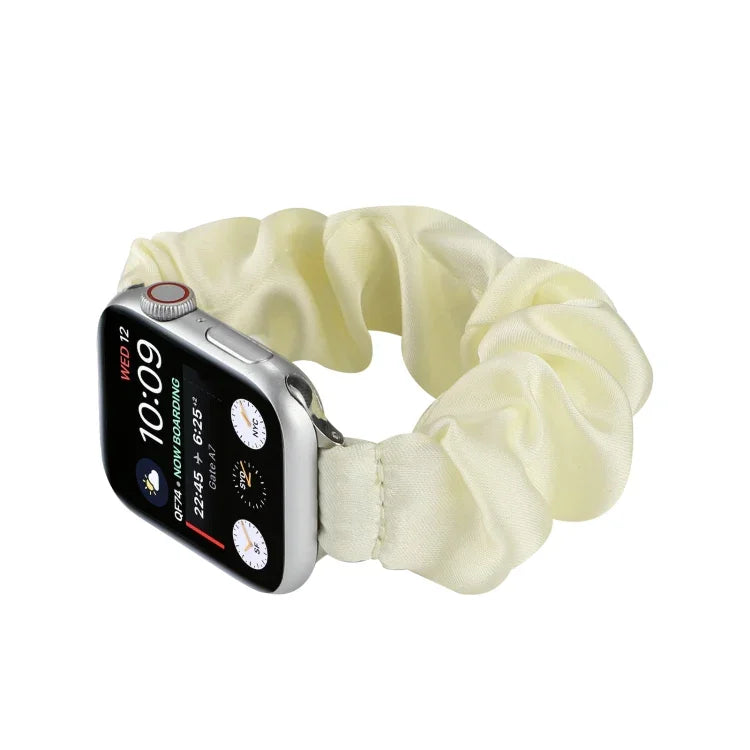 Scarf Hair Tie Replacement Watchbands For Apple Watch Series, 7 45mm / 6 & SE & 5 & 4 44mm / 3 & 2 & 1 42mm, 7 41mm / 6 & SE & 5 & 4 40mm / 3 & 2 & 1 38mm
