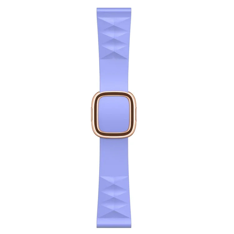 Modern Style Silicone Replacement Strap Watchband For Apple Watch Series 6 & SE & 5 & 4 40mm / 3 & 2 & 1 38mm, Black Buckle, Rose Gold Buckle, Silver Buckle