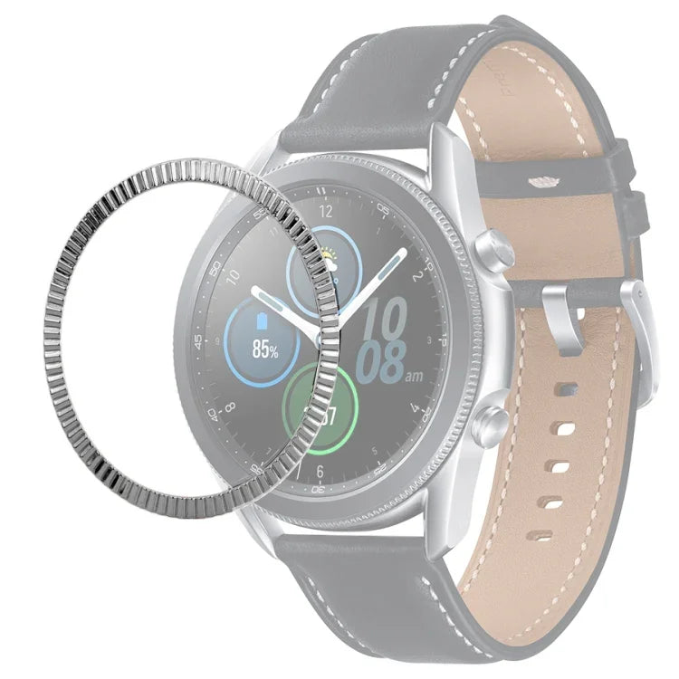 Smart Watch Wave Texture Bezel Ring, For Samsung Galaxy Watch 3 41mm, For Samsung Galaxy Watch 3 45mm