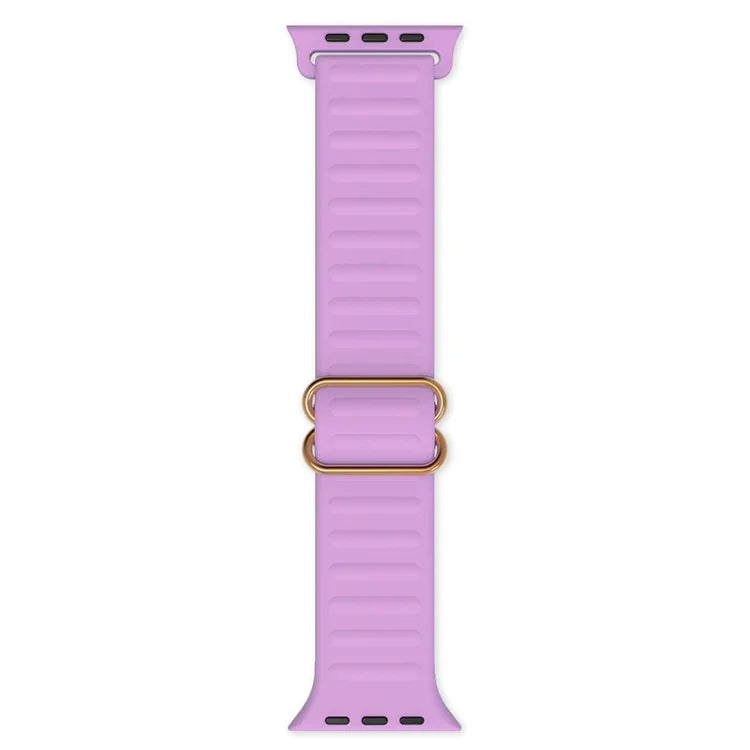 Japanese Word Buckle Silicone Replacement Watchband For Apple Watch Series, 7 45mm / 6 & SE & 5 & 4 44mm / 3 & 2 & 1 42mm, 7 41mm / 6 & SE & 5 & 4 40mm / 3 & 2 & 1 38mm