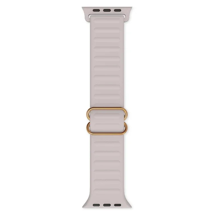 Japanese Word Buckle Silicone Replacement Watchband For Apple Watch Series, 7 45mm / 6 & SE & 5 & 4 44mm / 3 & 2 & 1 42mm, 7 41mm / 6 & SE & 5 & 4 40mm / 3 & 2 & 1 38mm