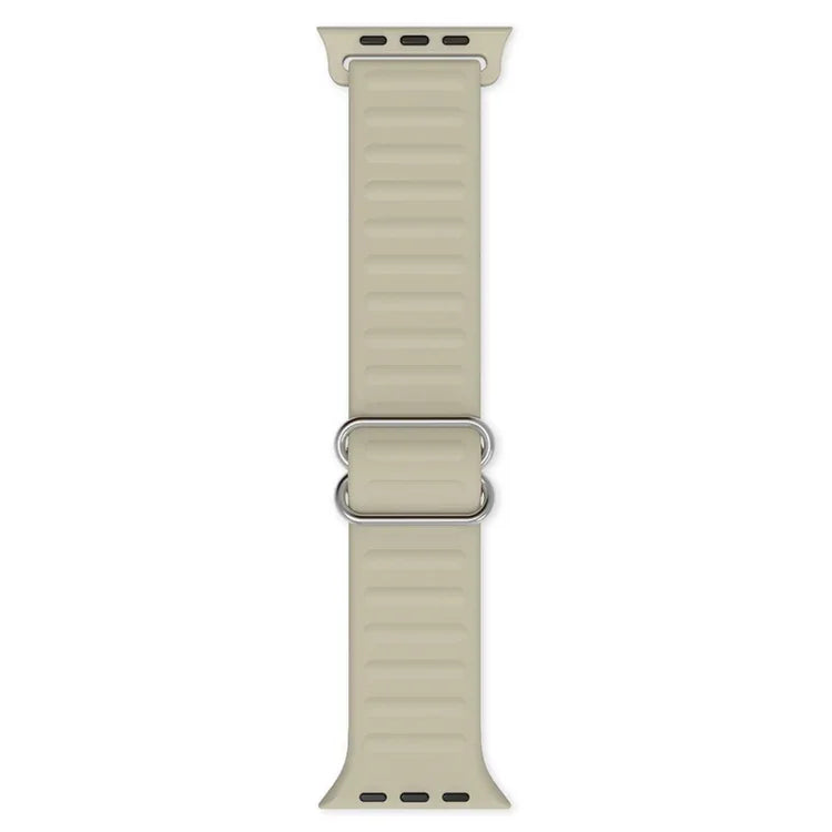 Japanese Word Buckle Silicone Replacement Watchband For Apple Watch Series, 7 45mm / 6 & SE & 5 & 4 44mm / 3 & 2 & 1 42mm, 7 41mm / 6 & SE & 5 & 4 40mm / 3 & 2 & 1 38mm