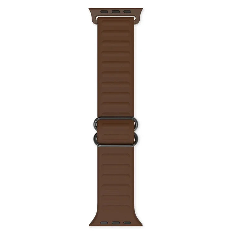 Japanese Word Buckle Silicone Replacement Watchband For Apple Watch Series, 7 45mm / 6 & SE & 5 & 4 44mm / 3 & 2 & 1 42mm, 7 41mm / 6 & SE & 5 & 4 40mm / 3 & 2 & 1 38mm