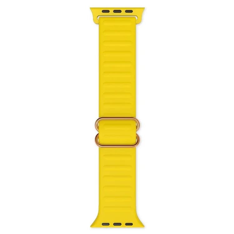 Japanese Word Buckle Silicone Replacement Watchband For Apple Watch Series, 7 45mm / 6 & SE & 5 & 4 44mm / 3 & 2 & 1 42mm, 7 41mm / 6 & SE & 5 & 4 40mm / 3 & 2 & 1 38mm