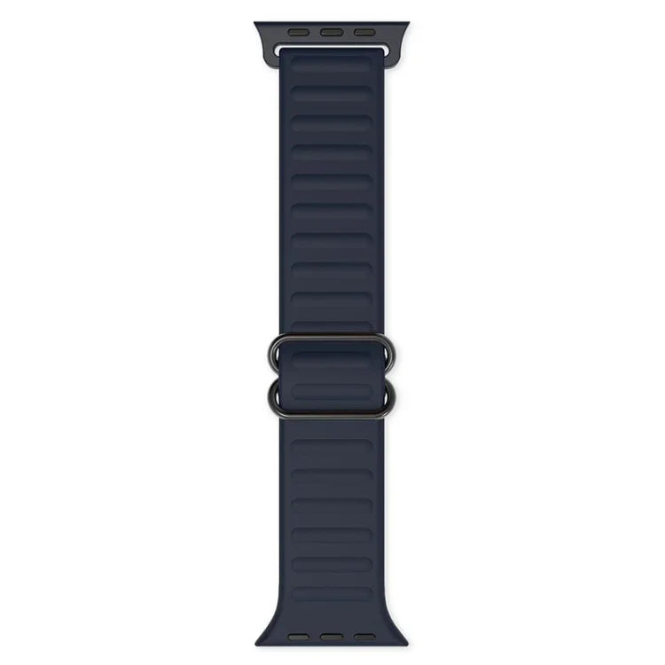 Japanese Word Buckle Silicone Replacement Watchband For Apple Watch Series, 7 45mm / 6 & SE & 5 & 4 44mm / 3 & 2 & 1 42mm, 7 41mm / 6 & SE & 5 & 4 40mm / 3 & 2 & 1 38mm