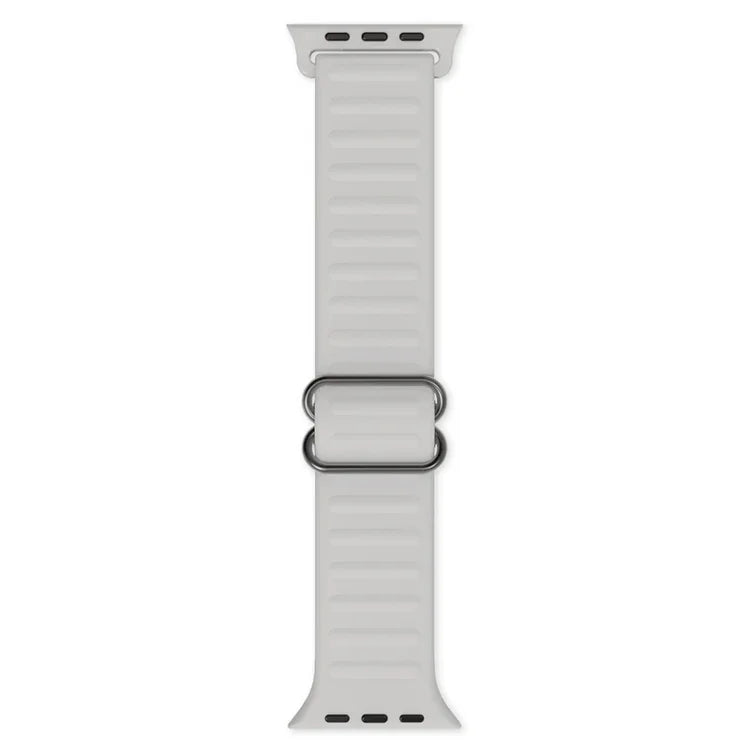 Japanese Word Buckle Silicone Replacement Watchband For Apple Watch Series, 7 45mm / 6 & SE & 5 & 4 44mm / 3 & 2 & 1 42mm, 7 41mm / 6 & SE & 5 & 4 40mm / 3 & 2 & 1 38mm