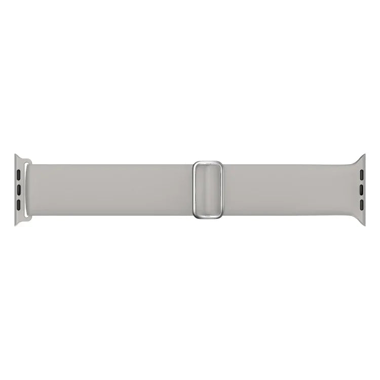 Elasticity Silicone Replacement Strap Watchband For Apple Watch Series, 7 45mm / 6 & SE & 5 & 4 44mm / 3 & 2 & 1 42mm